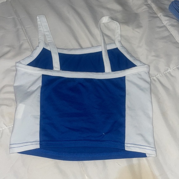 Brand new cami top colour blue white straps and sides - Picture 3 of 3
